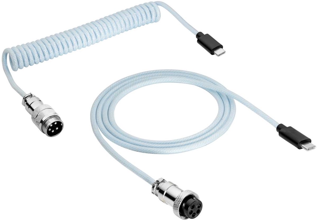 Akyga USB-kabel USB 2.0 USB-C®-kontakt 3.00 m Vit AK-USB-49