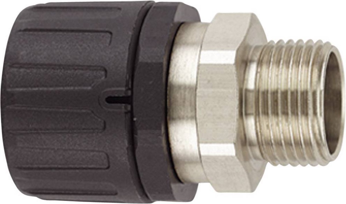 HellermannTyton 166-21301 HG16-SM-M16 Slangskruvlåsning Svart M16 11.80 mm Rak 1 st