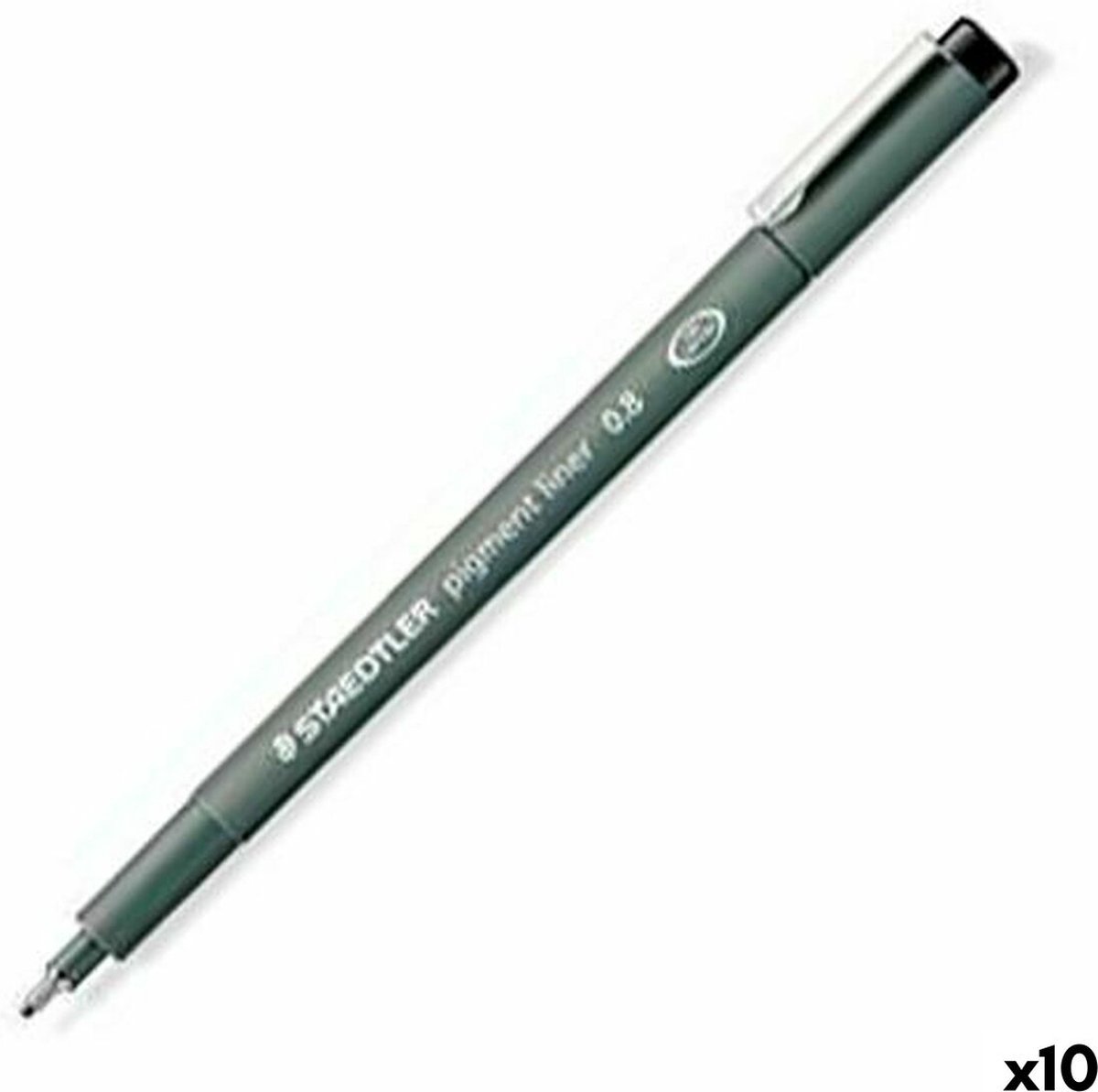 Staedtler STAEDTLER PIGMENT LINER 0,05mm SORT, ÆSKE 10 STK