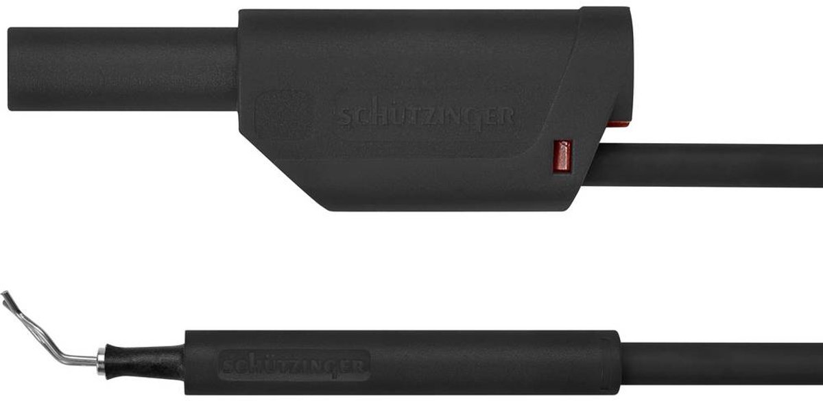 Schützinger AL 8321 / ZPK / 1 / 100 / SW Adapterkabel [4 mm stiftdon (De–i) Prob] Svart;1 st