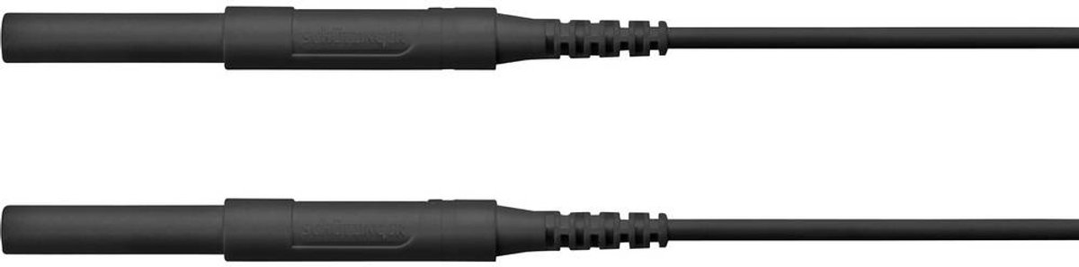 Schützinger HSPL 8568 / AWG16 / 200 / SW Säkerhets-mätledning [4 mm stiftdon (De–i) 4 mm stiftdon] Svart;1 st