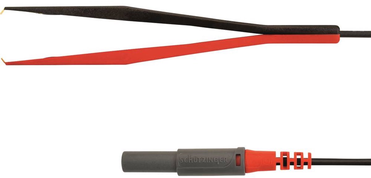 Schützinger KML 7848 Au / PZ / 150 / RT Mätledning 4 mm stiftdon Kelvin-klämma Röd 1 st