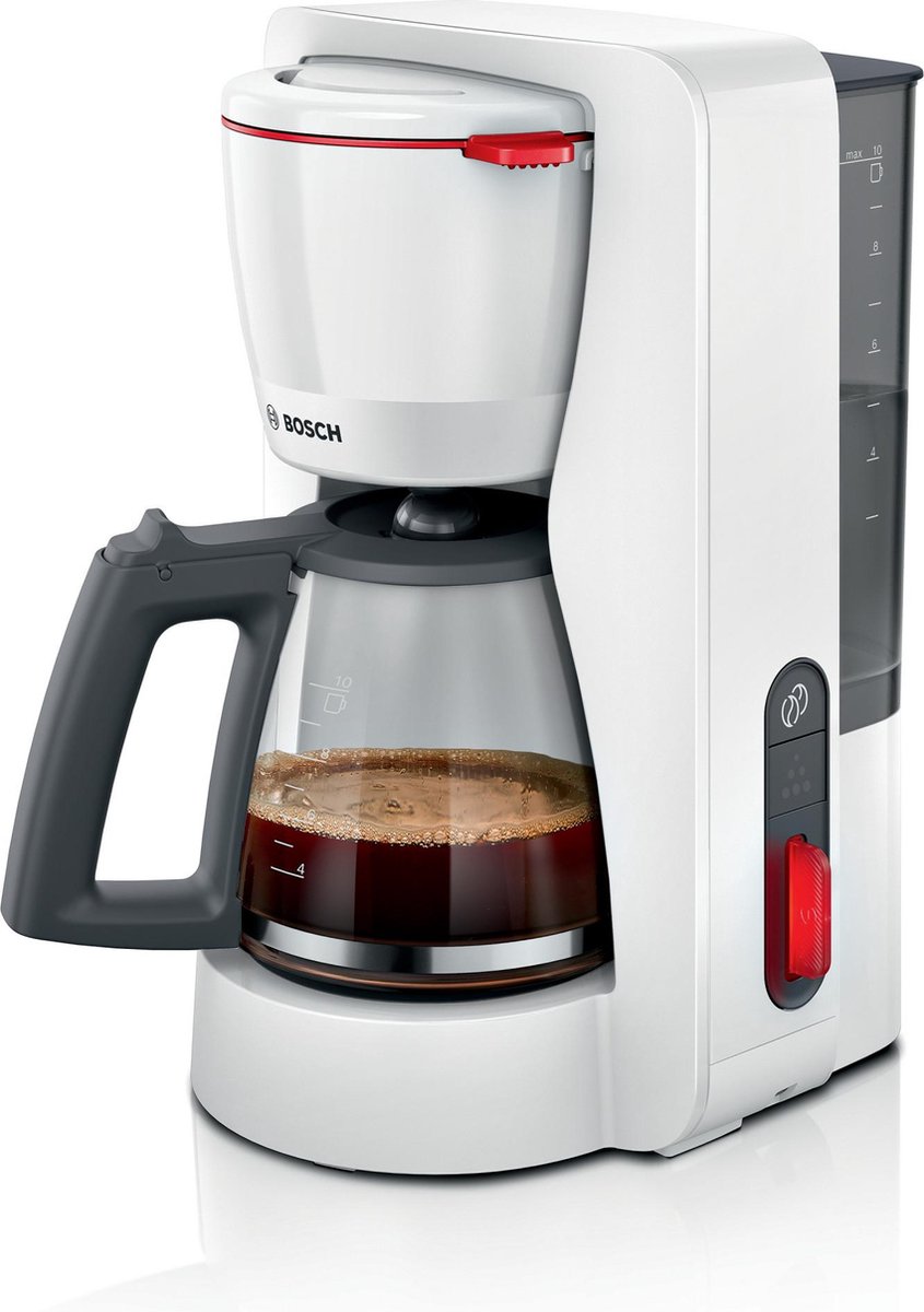 Bosch MyMoment Kaffebryggare Vit Glaskanna