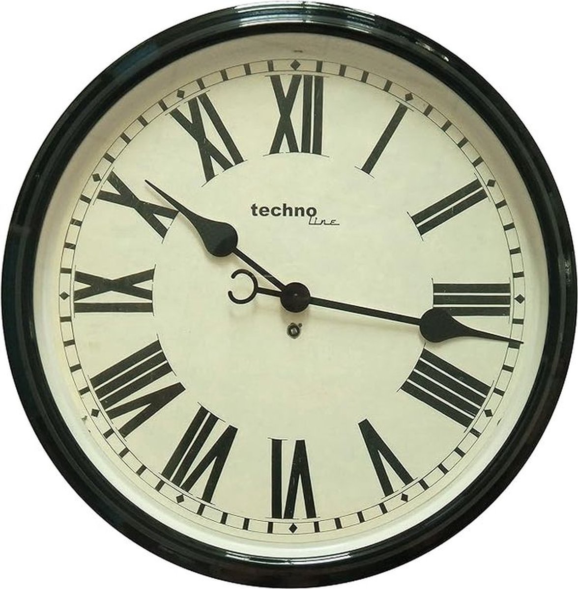 Techno Line WT 7050 Kvarts Väggklocka 50 cm x 13 cm Svart