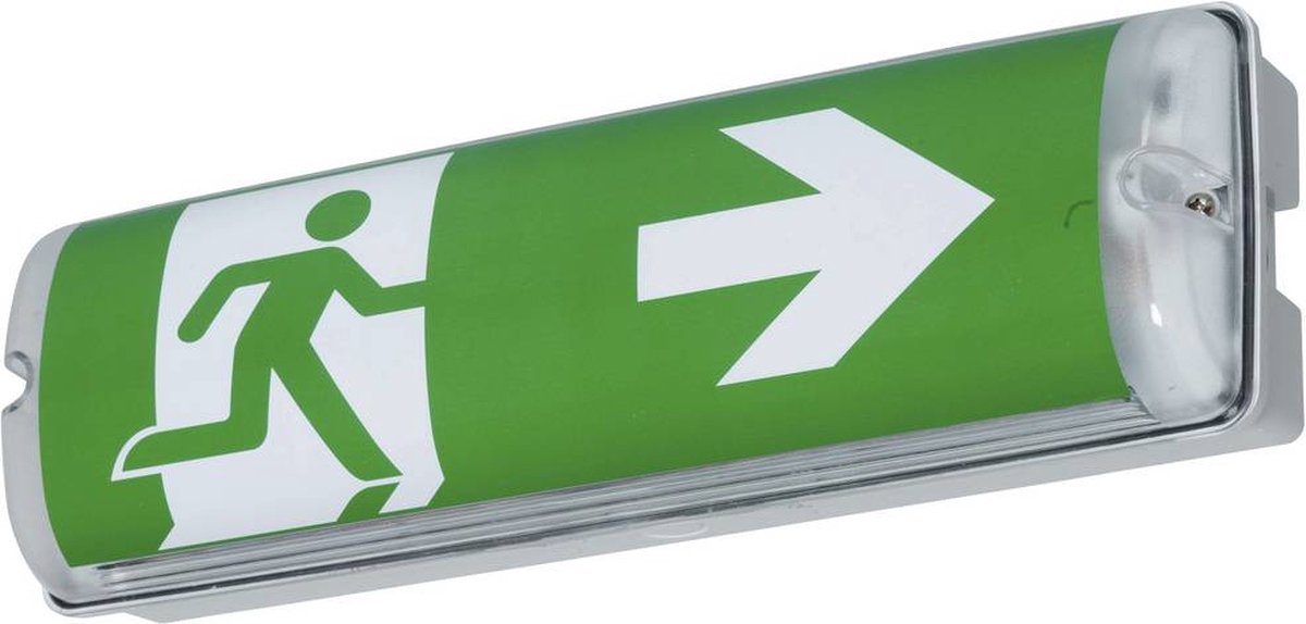 B-SAFETY BR564230 LED-nödutgångsbelysning väggmontering Utgång, Utrymningsväg, höger, vänster