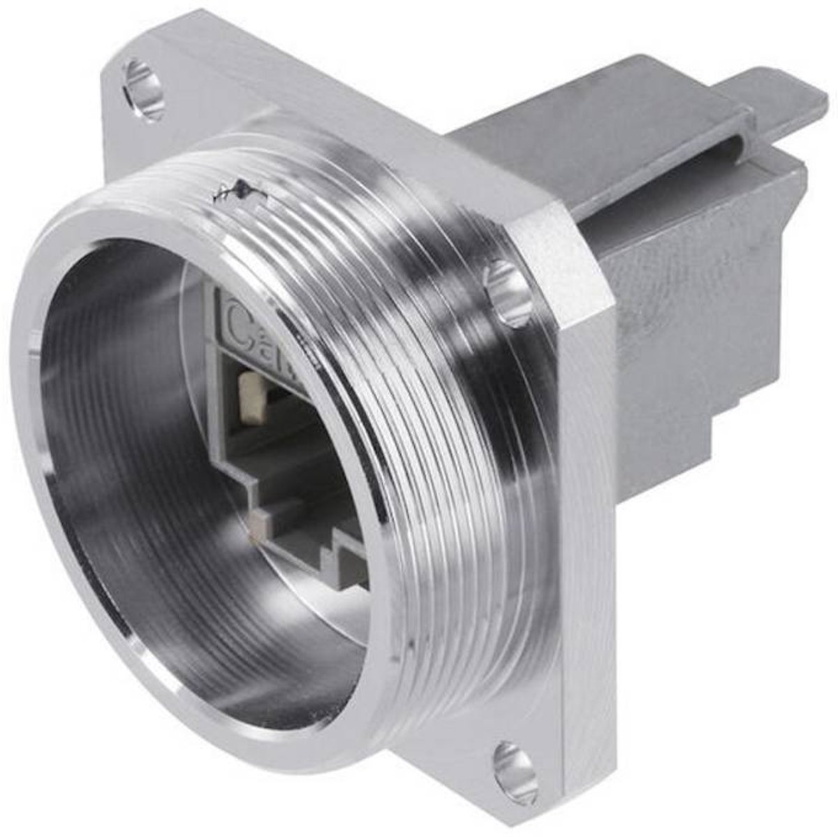 Telegärtner 100007381 Kontakt 100007381 RJ45 Flänsinsats Antal poler (RJ) 8P8C Metall 1 st
