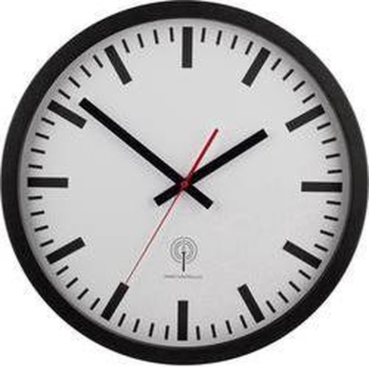 EUROTIME 56862 DCF Väggklocka 40 cm Svart