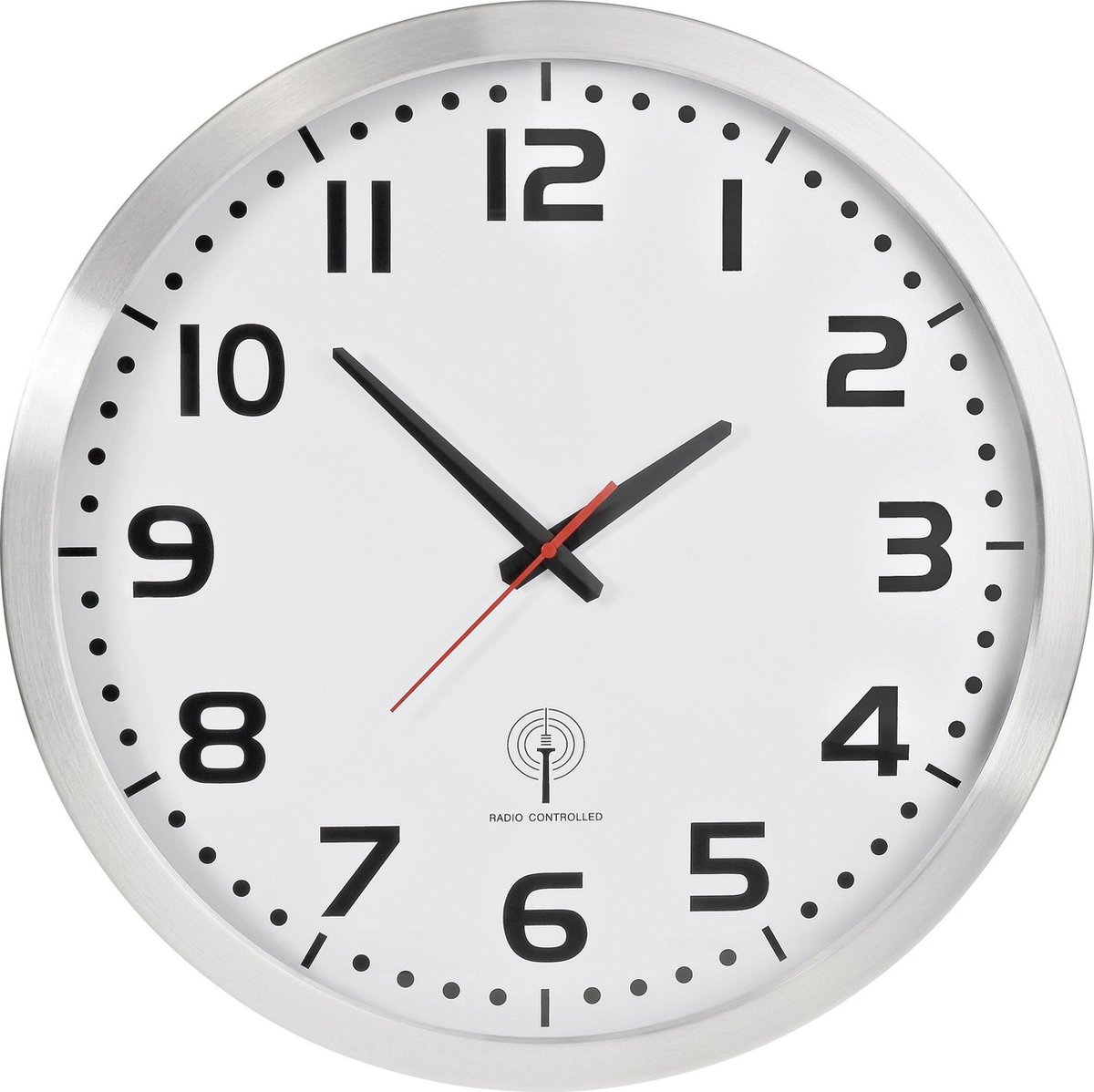 EUROTIME 56863 Väggklocka DCF 50 cm x 50 cm x 50 cm x 50 cm Silver