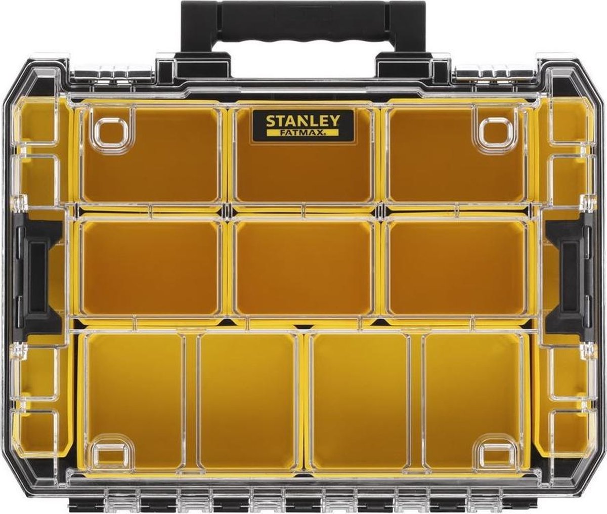 STANLEY Mobile Werkstatt FATMAX TSTAK Organizer außen 440x332x119mm, 10 Fächer Låda (L x B x H) 450 cm x 337 mm x 119 mm Antal fack: 10 Box Innehåll 1 st