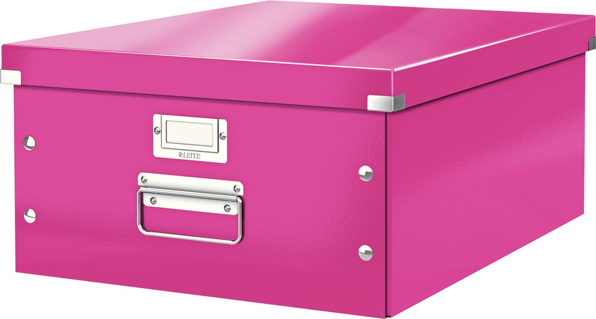 Leitz Opbevaringsboks Click & Store WOW Large Pink
