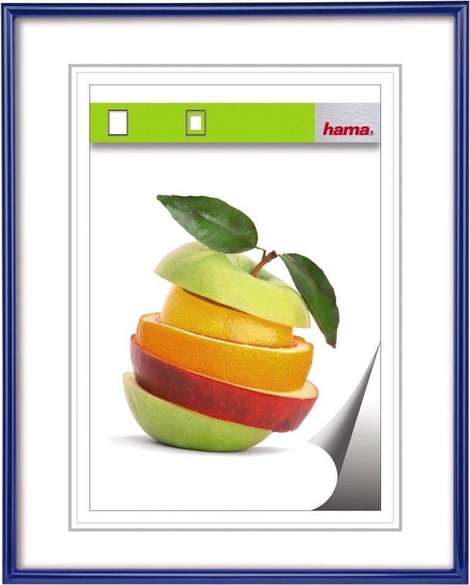 Hama 885006550 Växelram akryl Pappersformat: DIN A3 (B x H x D) 310 x 430 x 15 mm Blå