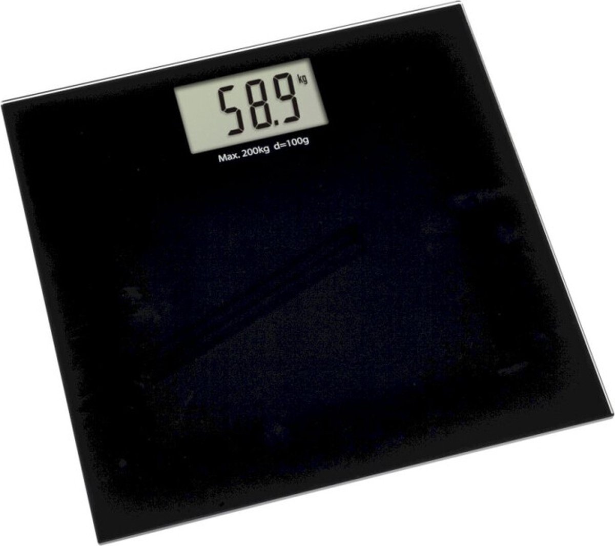 TFA Dostmann Step Plus Personvåg 50.1015.01 digital Vägningsområde=200 kg Svart