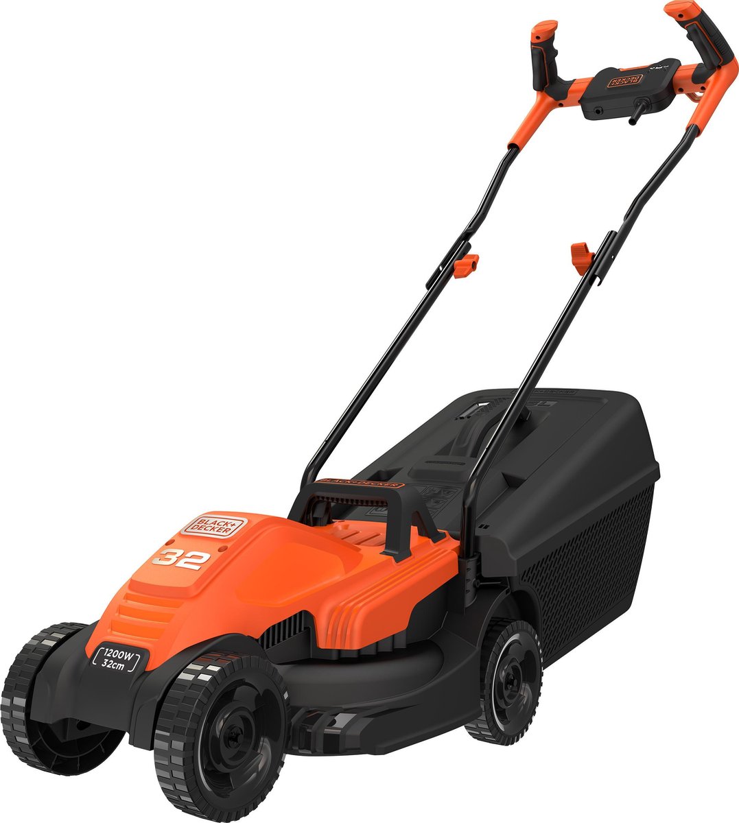Black & Decker EMAX32S Elnät Gräsklippare med klipphöjdjustering 1200 W Klippbredd 32 cm
