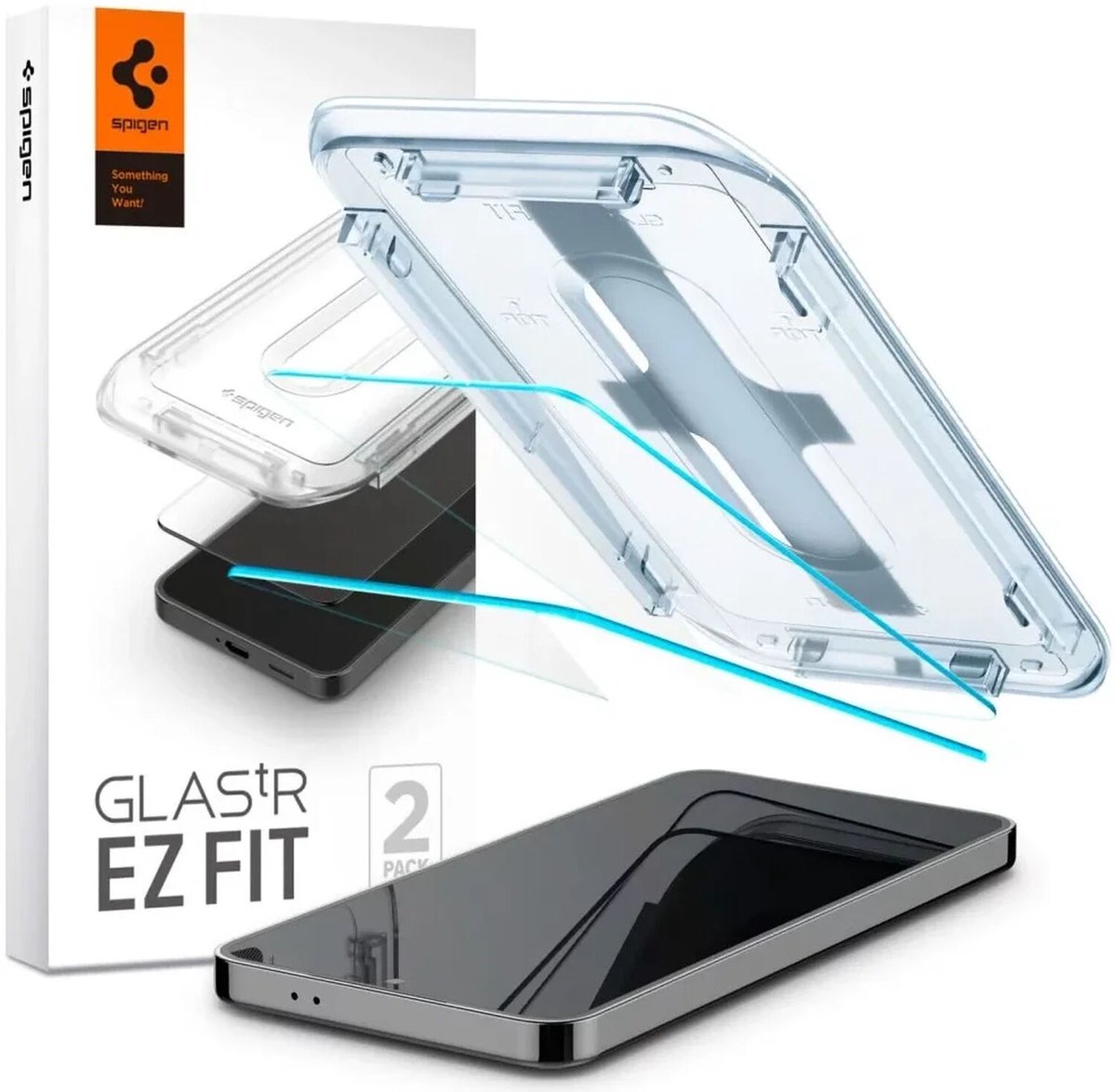 Spigen Glass tR EZ Fit HD Transparency 2 Pack - Samsung Galaxy S25/S24