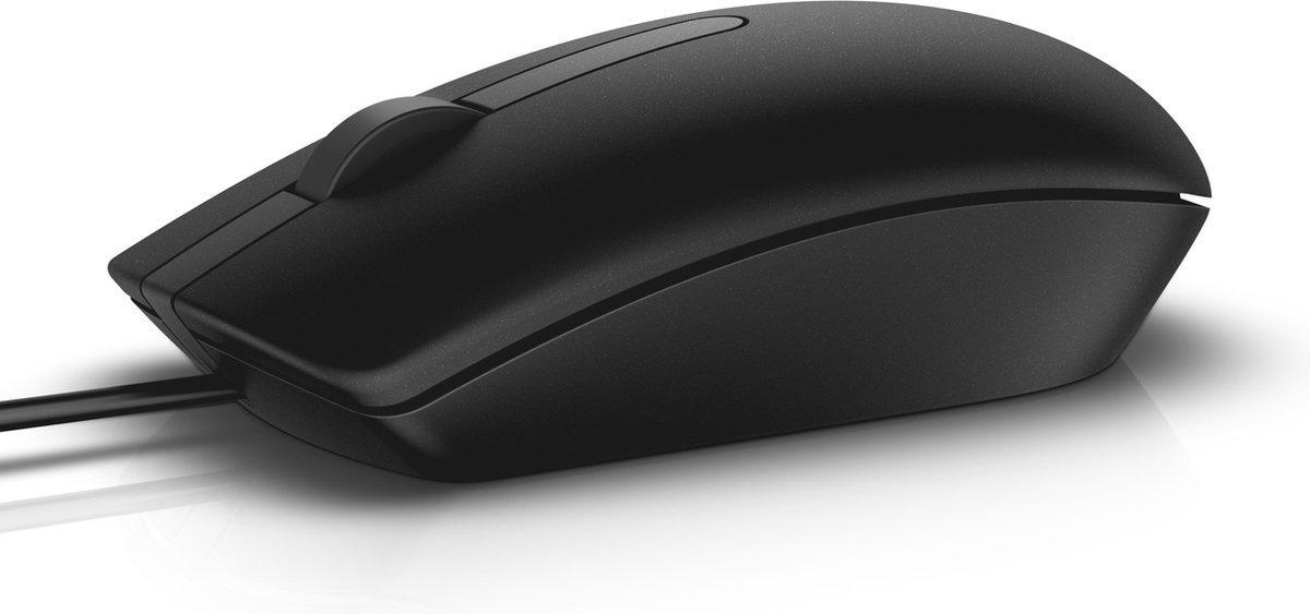 Dell MS116 WiFi mus USB Optisk Svart 2 Knappar 1000 dpi Scrollwheel, Musknappar