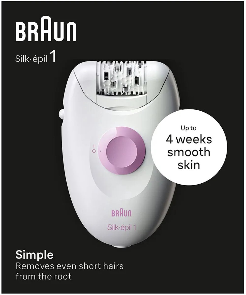 Braun Epilator Rosa, Vit