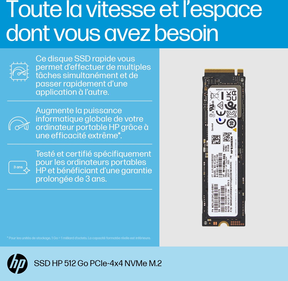 HP - SSD - 512 GB - PCIe 4.0 x4 (NVMe)