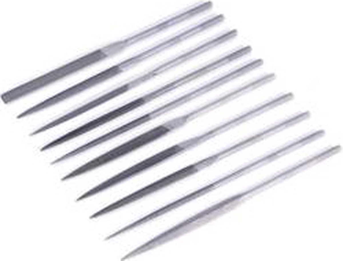 TOOLCRAFT 821006 10-delars nålfilsats 90 mm 180 mm 1 set