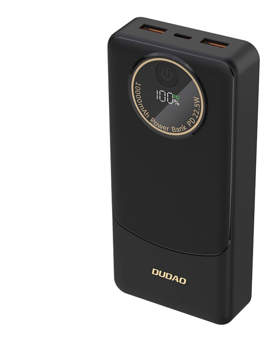 Dudao K12Pro Power Bank 22.5W PD 20000mAh USB-A USB-C - Black - 20000 mAh