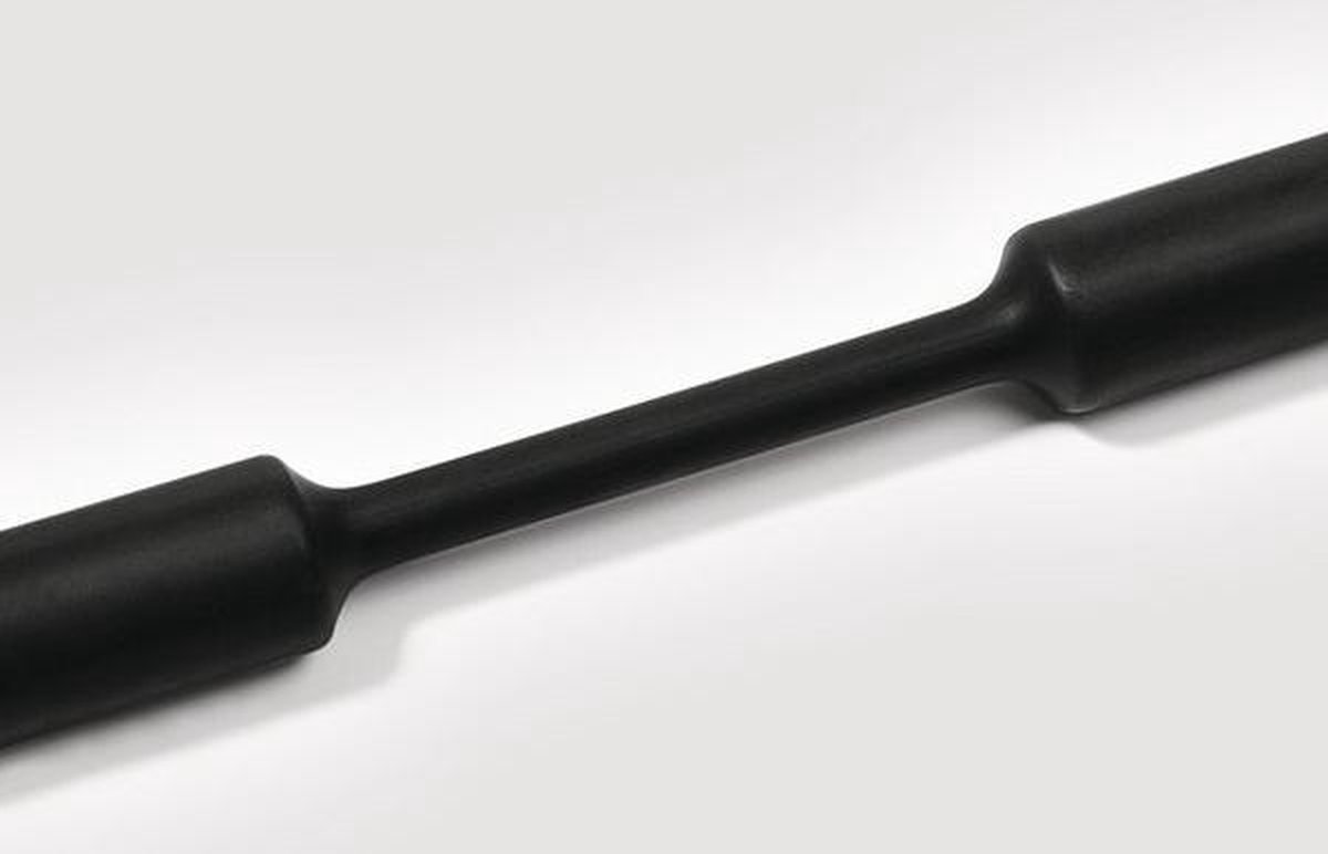 HellermannTyton 319-00600 Krympslang utan lim Svart 6 mm 2 mm Krympförhållande:3:1 1 m