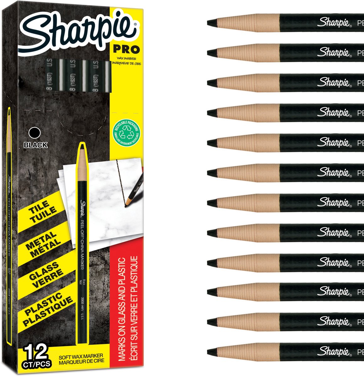 Sharpie Marker China 2,0mm sort