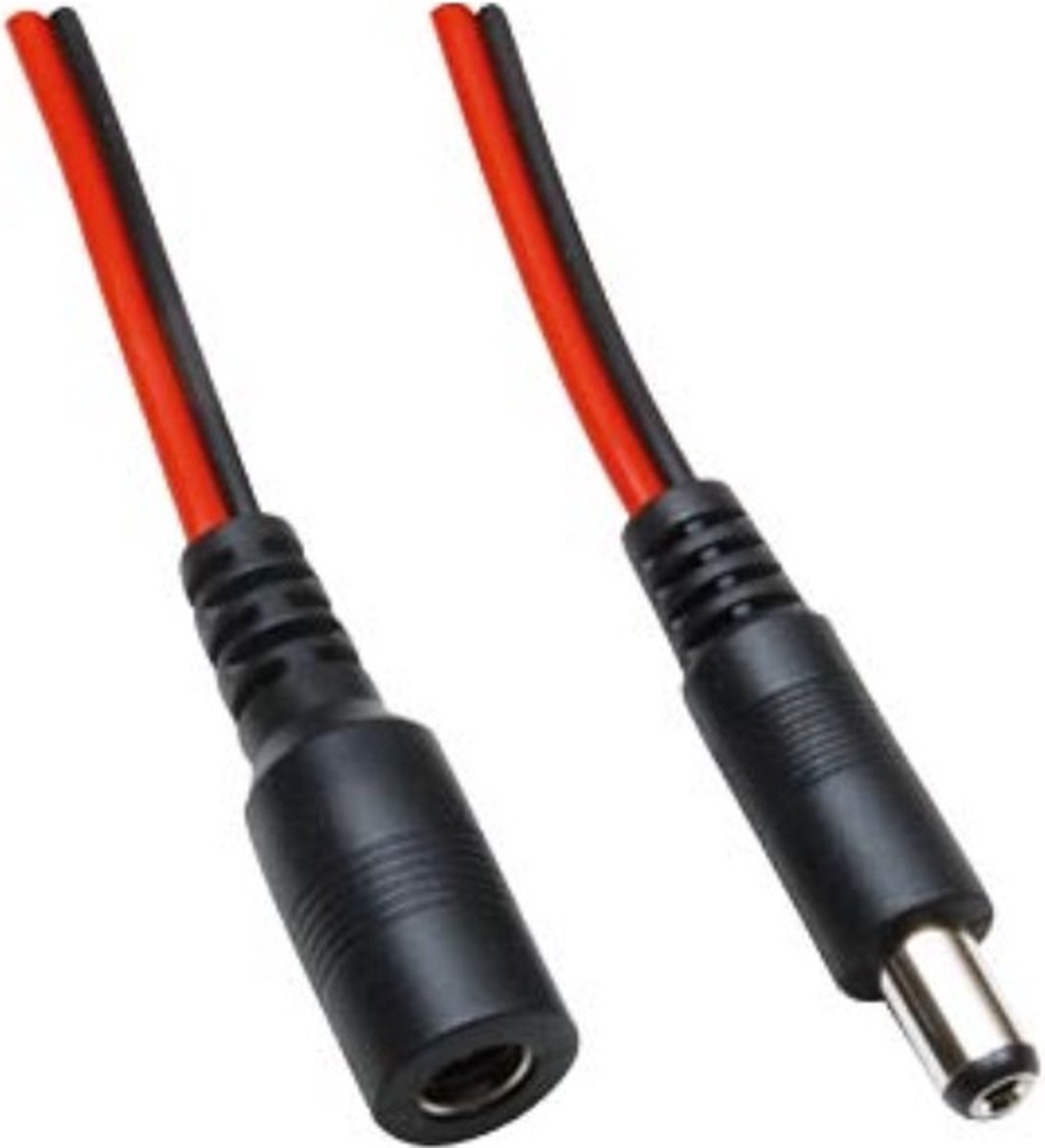 BKL Electronic DC-förlängningskabel DC-stiftdon - DC-hylsdon 5.5 mm 2.1 mm 5.5 mm 2.5 mm 3.00 m 1 st