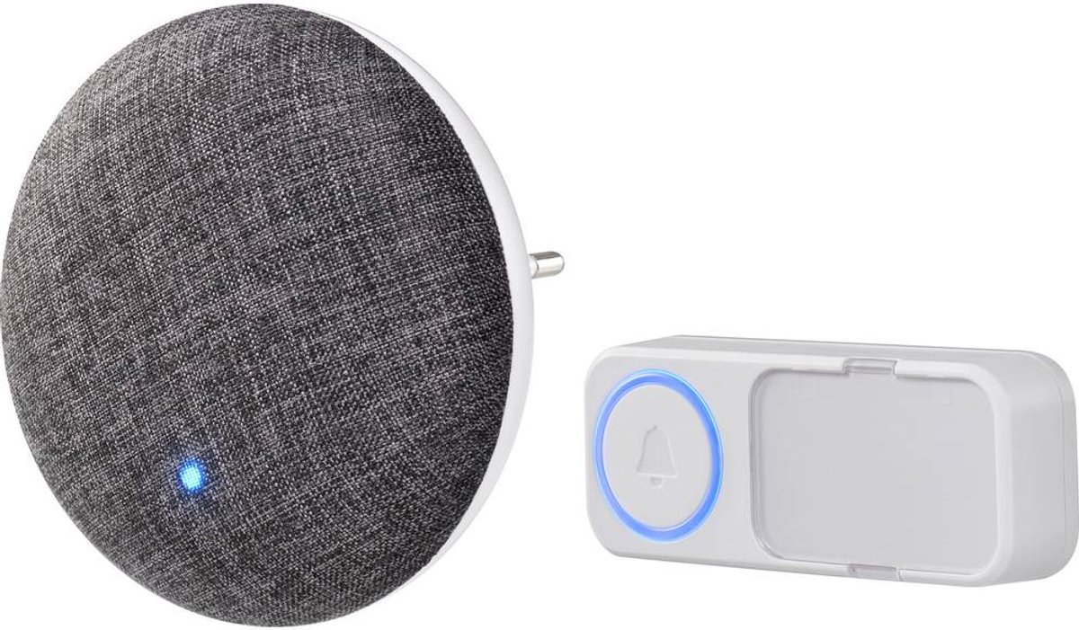 Sygonix SY-4671640 Trådlös dörrklocka Komplett set med namnskylt, självspelande