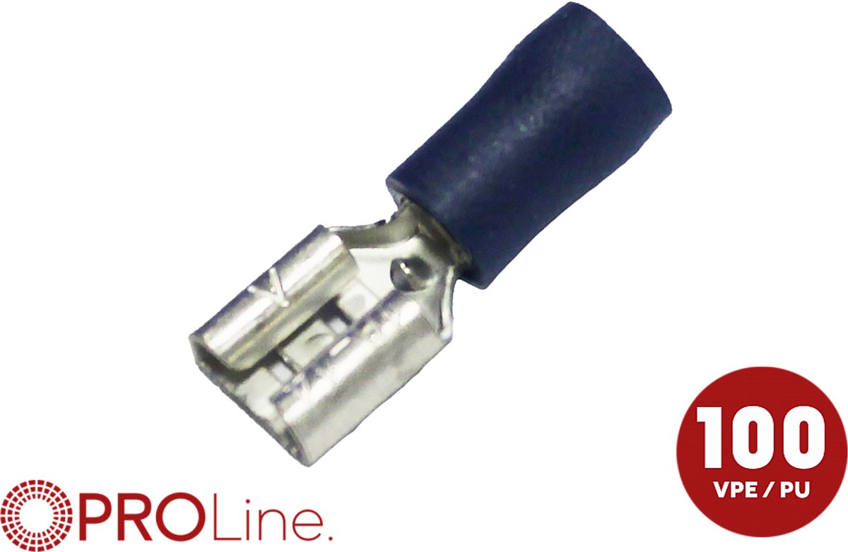 ACV 344801-2-0-p Tungkontakt Anslutningstjocklek: 0.8 mm Delisolerad Blå 100 st Piece