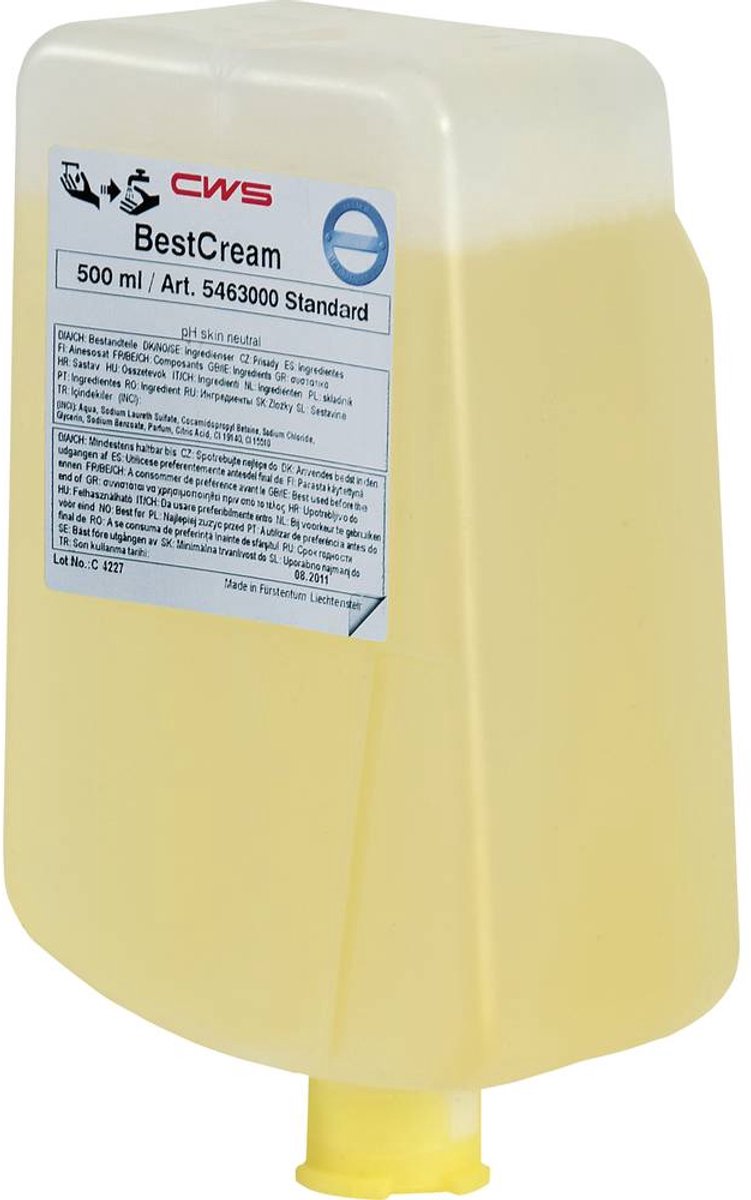 CWS Hygiene 5463000 Seifencreme Best Standard HD5463 Flytande tvål 6 l 1 set
