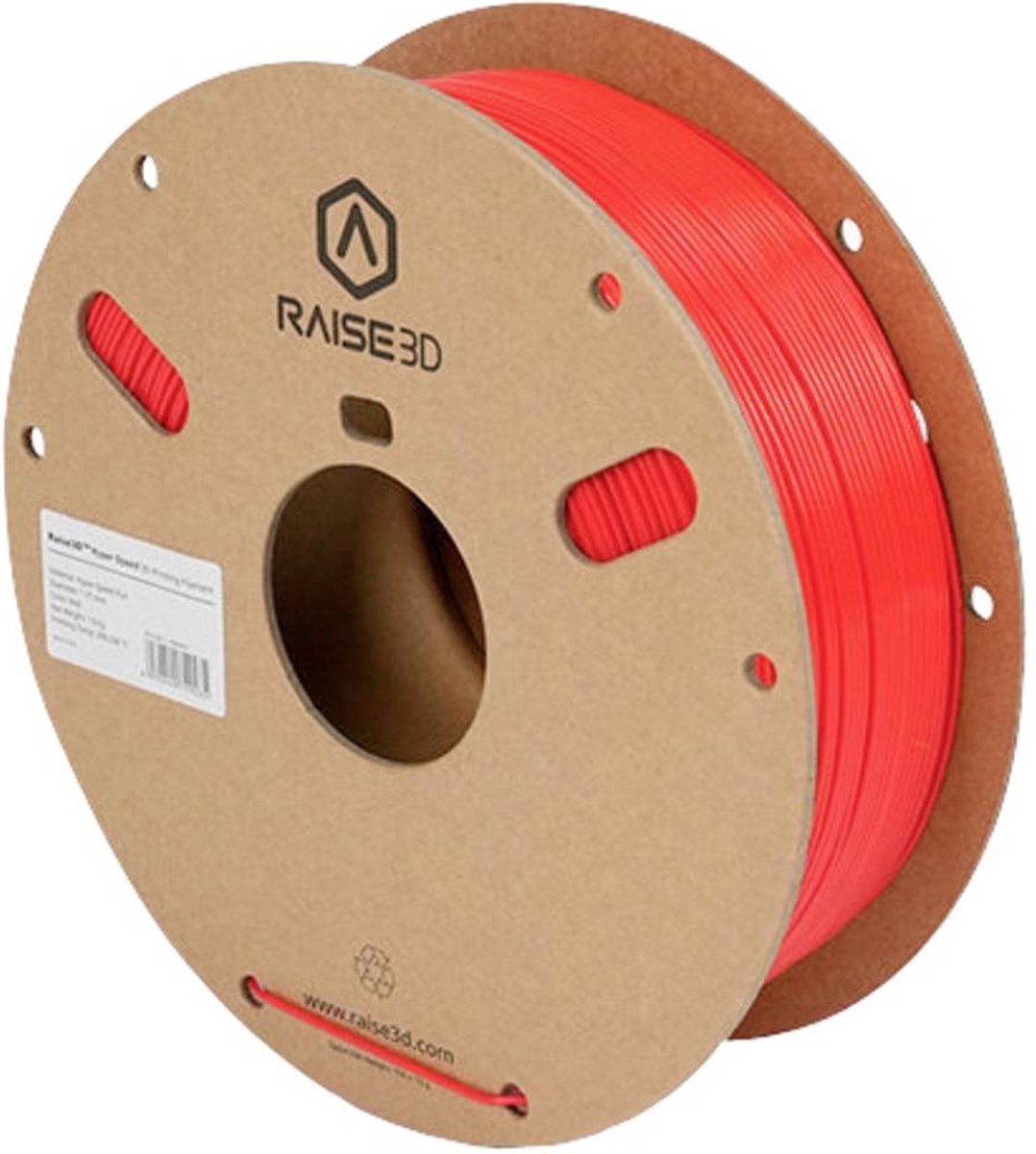 RAISE3D PMRA-1019-003 Hyper Speed PLA 3D-skrivare Filament PLA-plast 1.75 mm Röd 1 st
