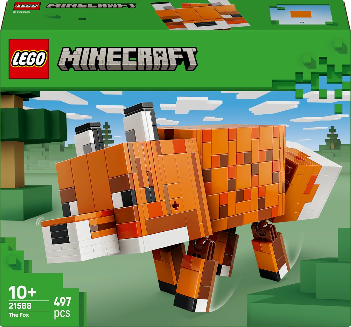 LEGO® MINECRAFT 21588 Fuchs (21588); dekor för videospel; leksaker