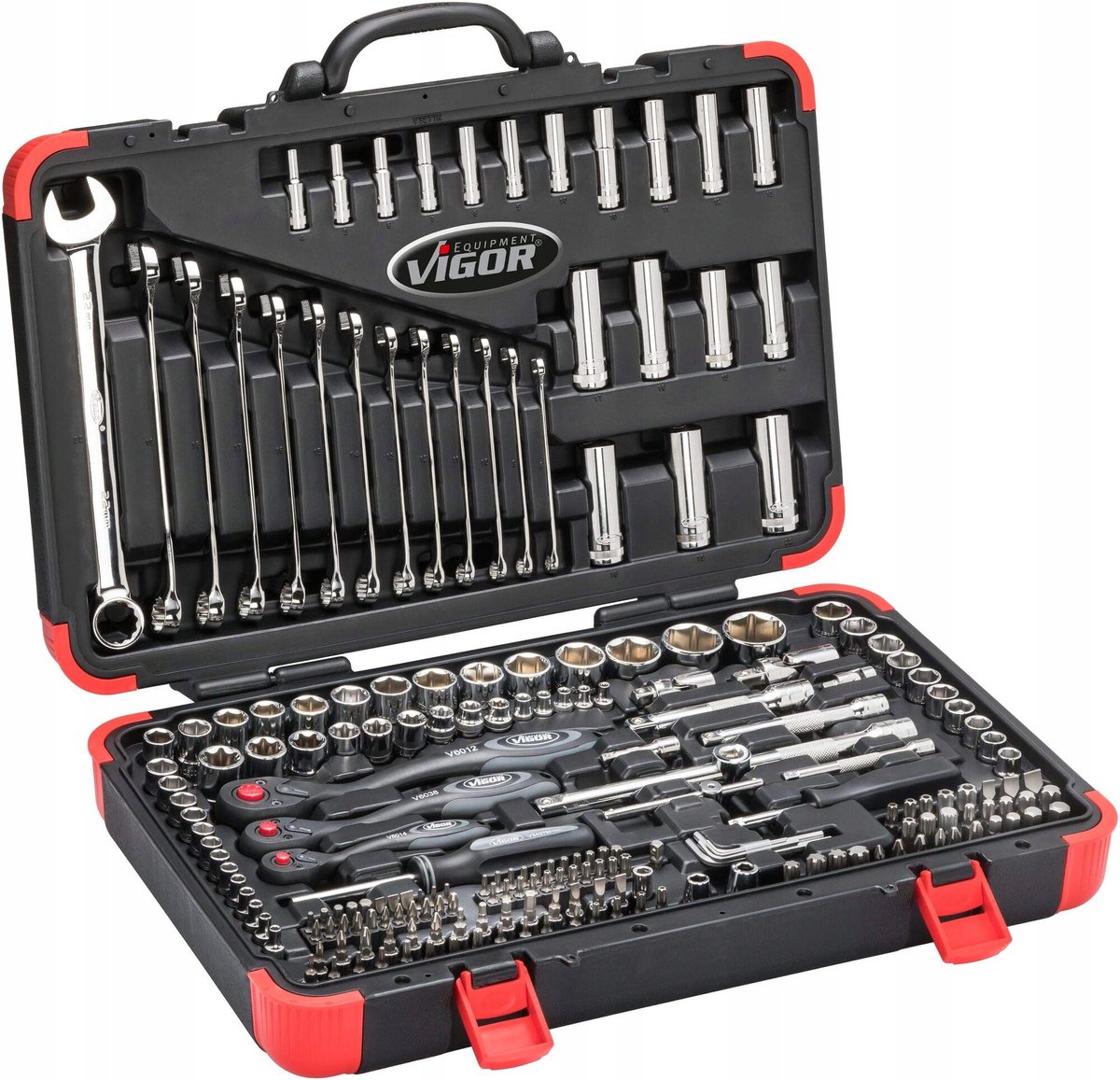 Vigor V3277N Hylsnyckelsats 5/16 212 delar V3277N