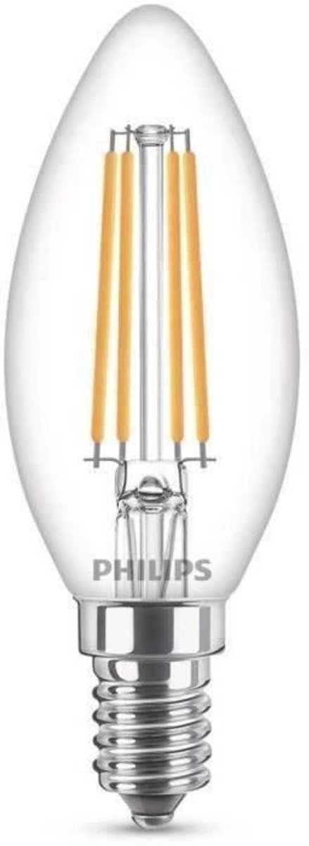 Philips LED 76221600 LED-lamp EEK E (A - G) E14 Päronform 6.5 W = 60 W Kallvit (Ø x H) 3.5 cm x 50 mm 1 st