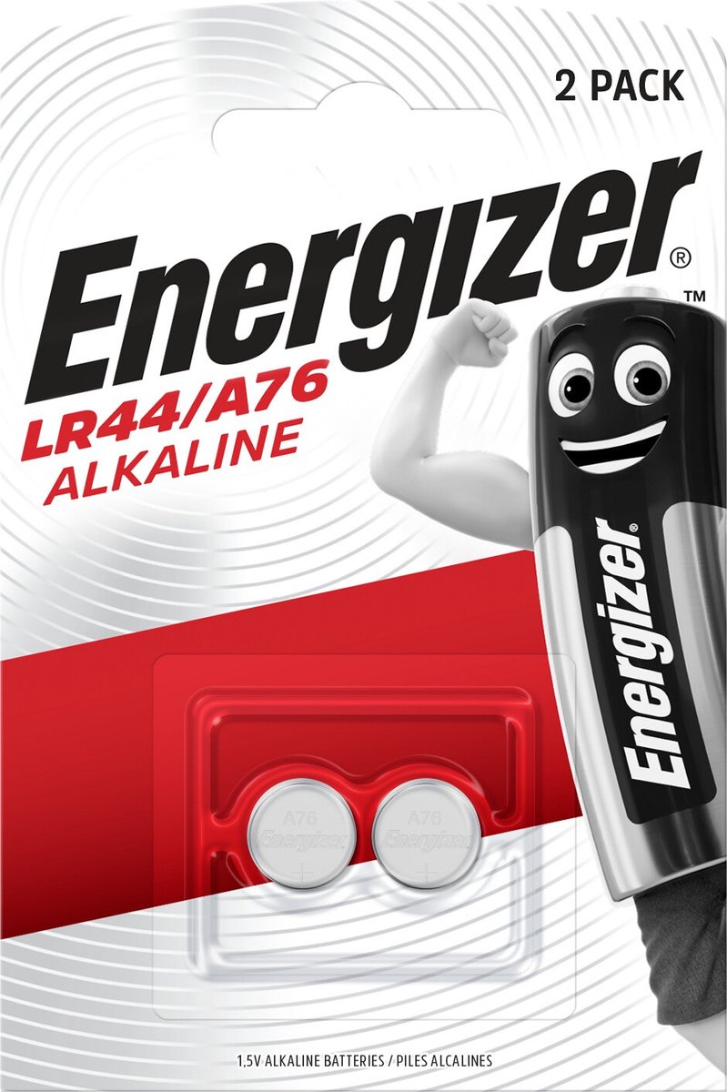 Energizer Knappcell LR 44 1.5 V 2 st 150 mAh Alkaliskt AG13