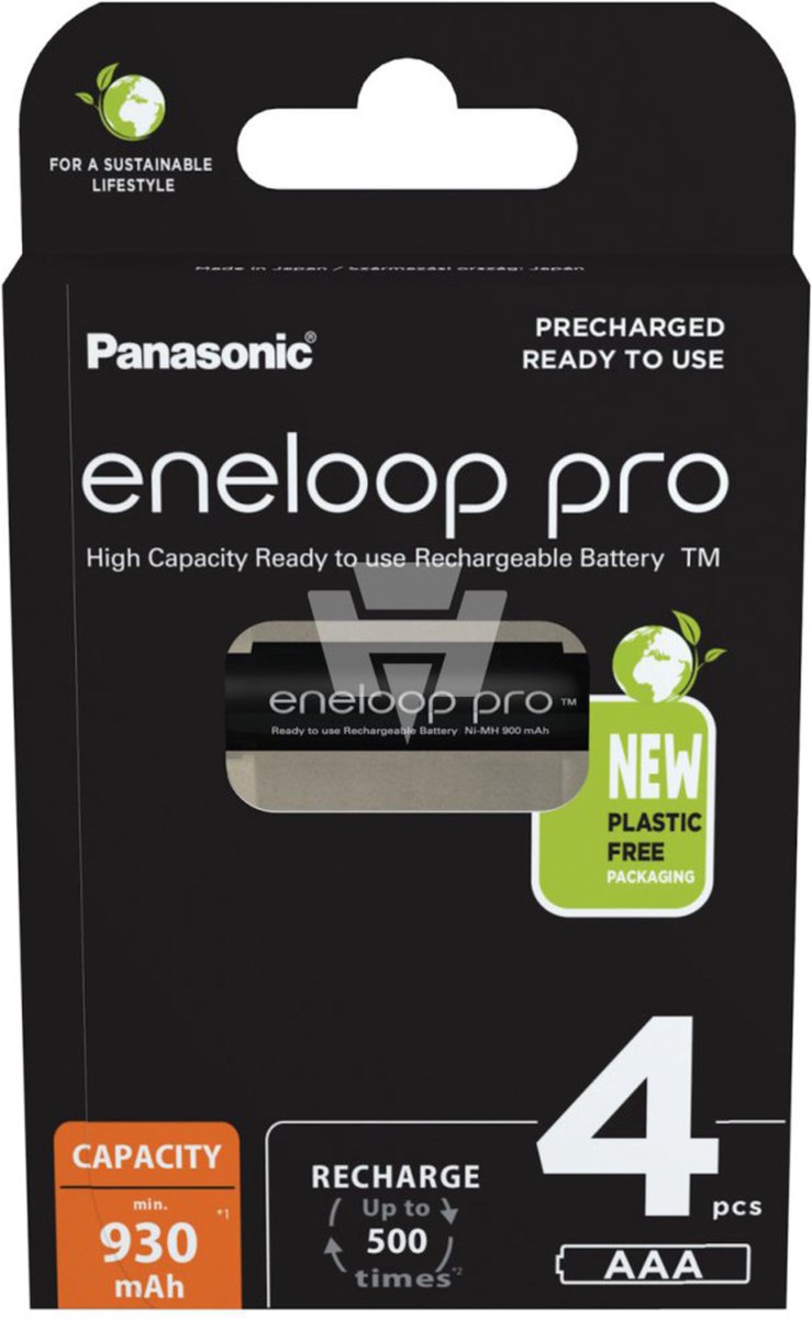 eneloop eneloop pro HR03 Laddbart batteri AAA (R03) NiMH 930 mAh 1.2 V 4 st