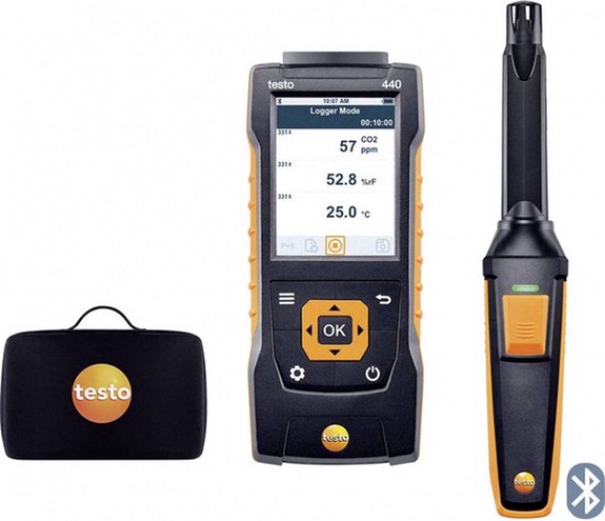 testo 440 Set CO2 Koldioxidmätare 0 - 10000 ppm Extern sensor