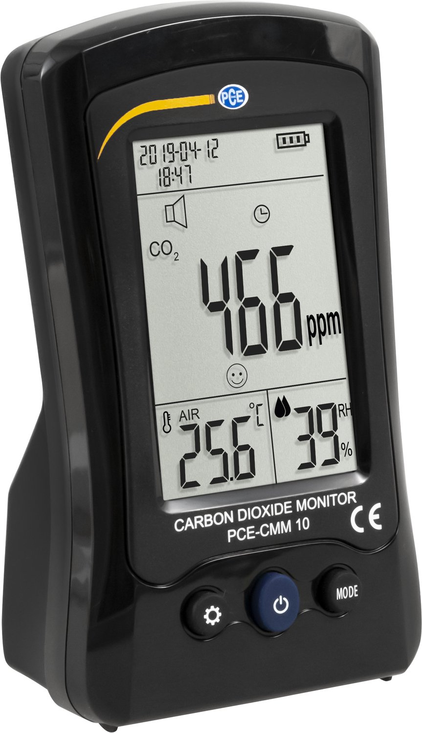 PCE Instruments PCE-CMM 10 Aerosolmätare Temperatur, Fuktighet, CO2 med USB-gränssnitt