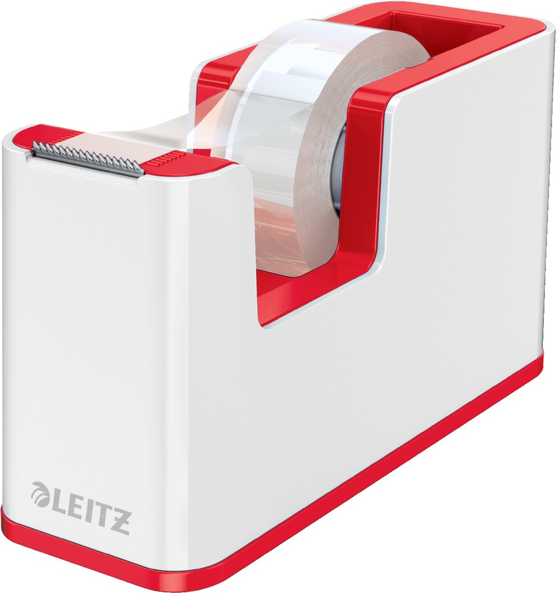 Leitz Tejpdispenser Vit-röd Rullbredd (max.): 19 mm Rullängd (max.) 33 m Påfyllningsbar