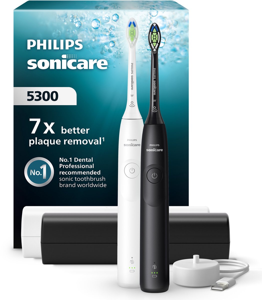 Philips Eltandbørste Sonicare 5300 series HX7109/01 - white/black