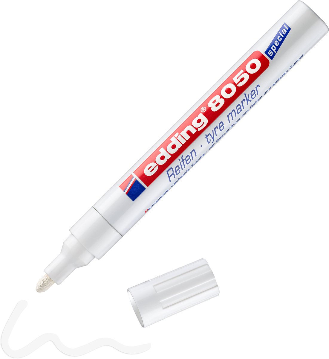 Edding e-8050 dæk marker hvid