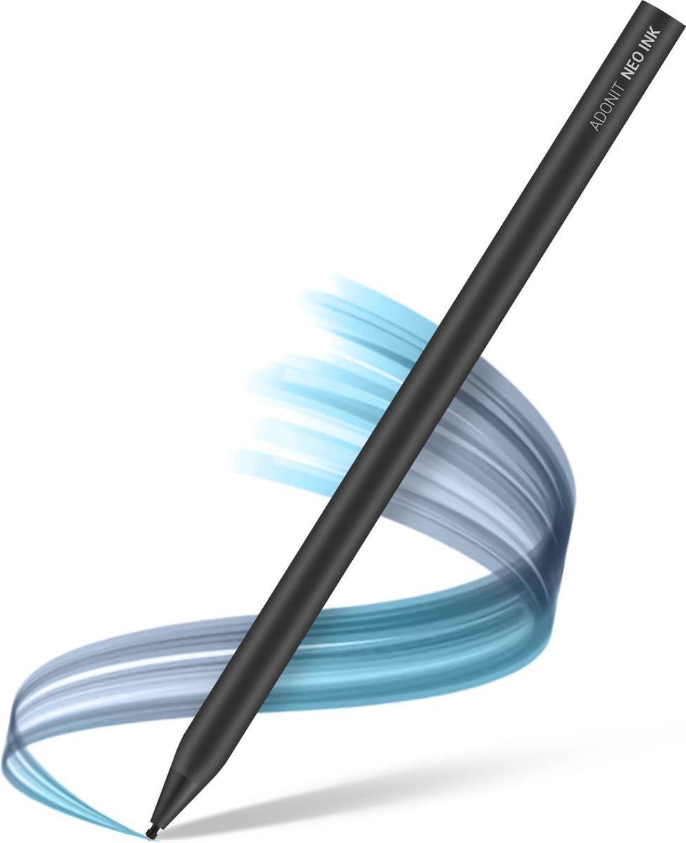 Adonit Neo Ink Stylus Digital penna med tryckkänslig spets, uppladdningsbar Svart