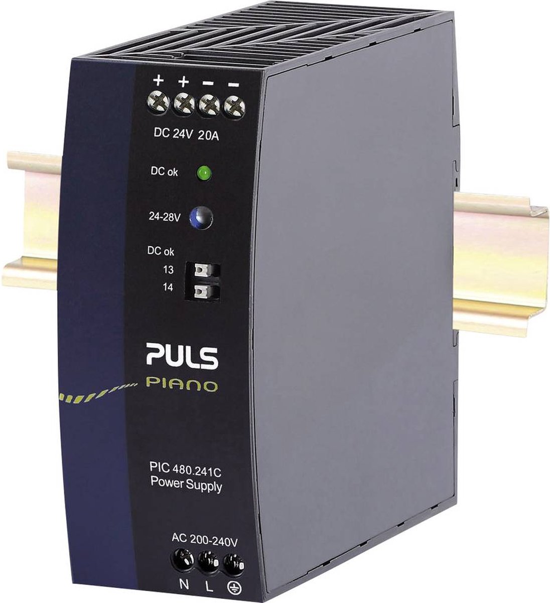 PULS PIC480.241C DIN-skena nätaggregat 20 A 480 W Innehåll 1 st