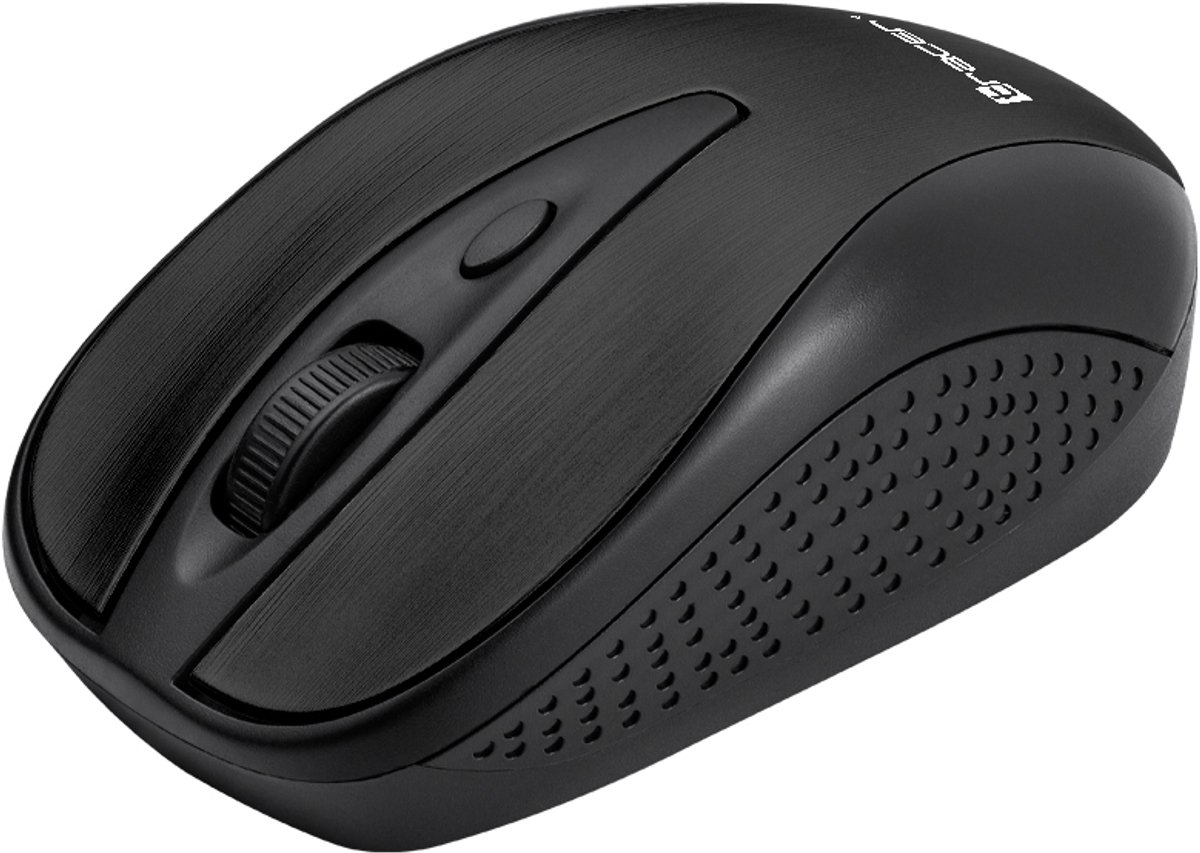 Tracer Joy II - mouse - 2.4 GHz - black - Mus - Optisk - 3 knapper - Sort