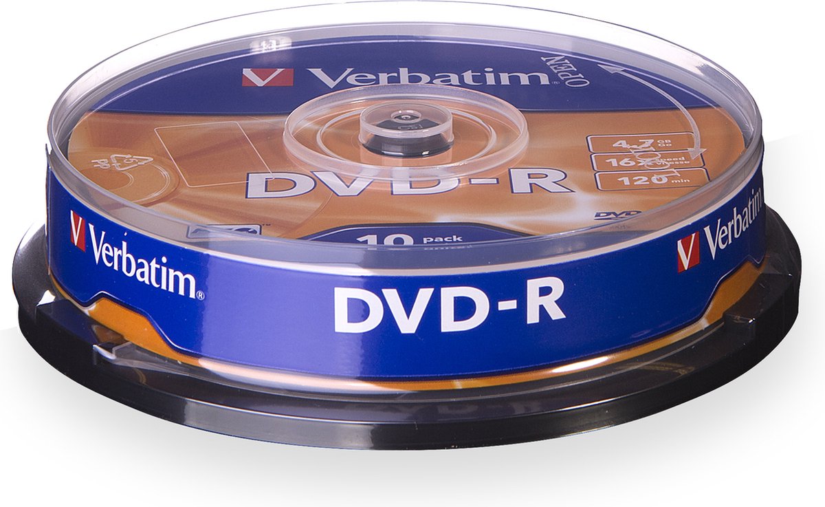 Verbatim 43523 DVD-R 4.7 GB 10 st Spindel