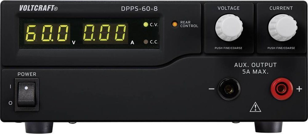 VOLTCRAFT DPPS-60-8 Laboratorieaggregat, justerbar 1 - 60 0 - 8 A 480 W USB programmerbar Antal utgångar 1 x