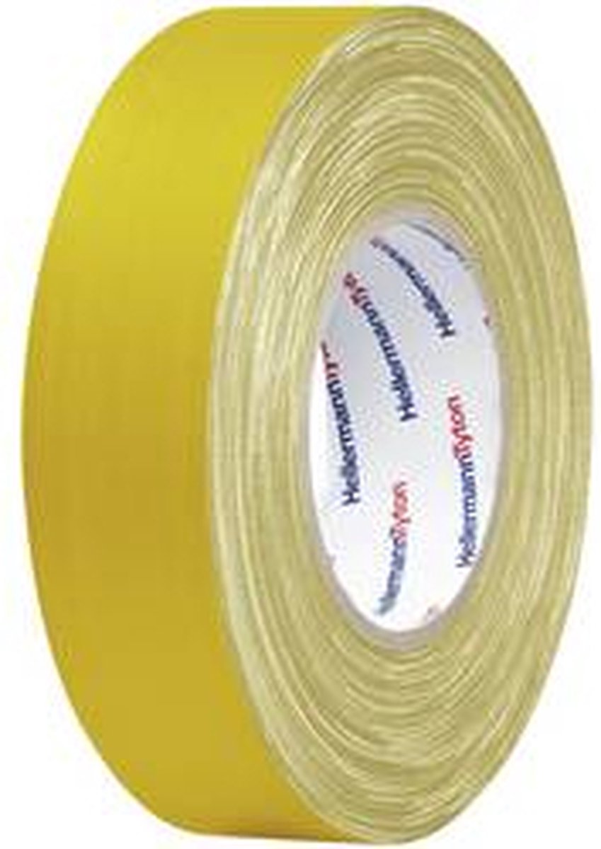 HelaTape Tex - tejp av textil HTAPE-TEX-19x50 712-00502 (L x B) 50 m x 19 mm Gul Bomulls-, -polyesterväv HTAPE-TEX-YE-19x50 HellermannTyton 1 st