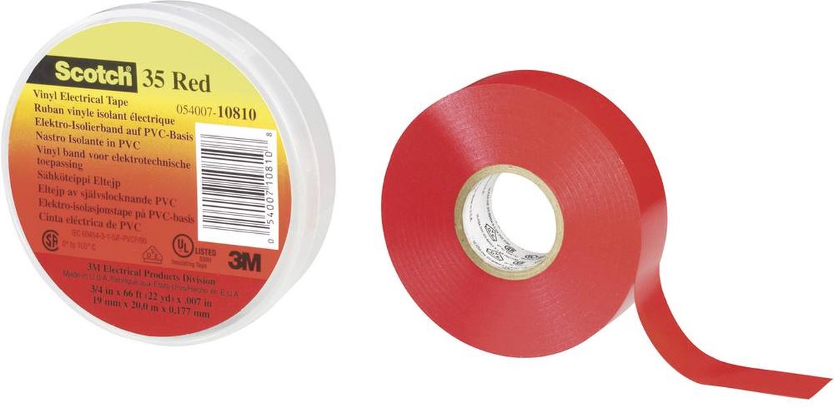 Scotch Scotch™ 35 SCOTCH35-19X20BL Isoleringstejp Scotch® 35 Blå (L x B) 20 m x 19 mm 1 st