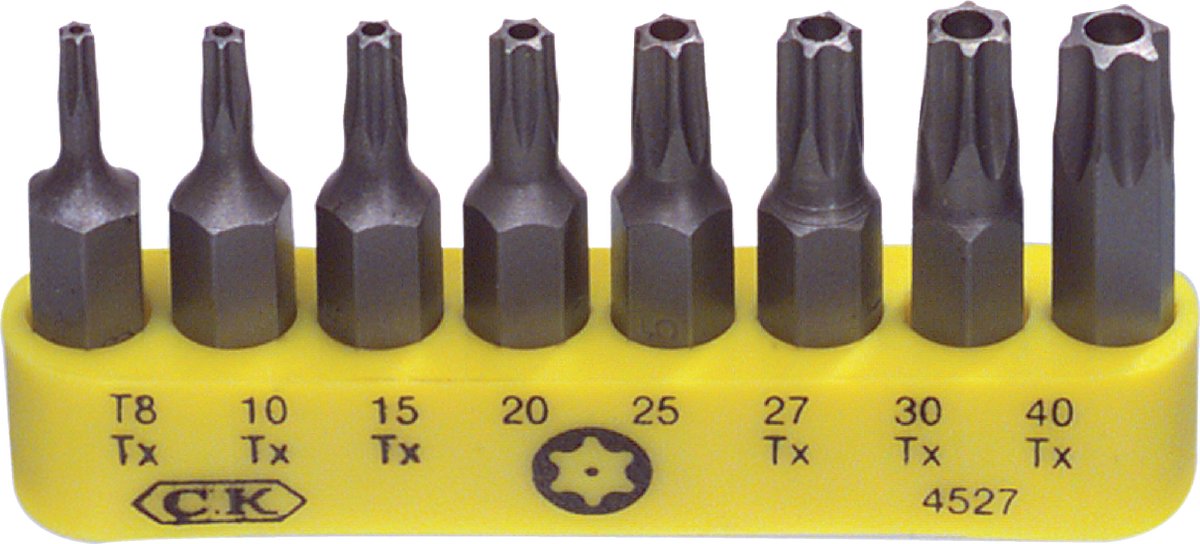 C.K T4527 T4527 Bit-Set 8 delar Sexkant BO
