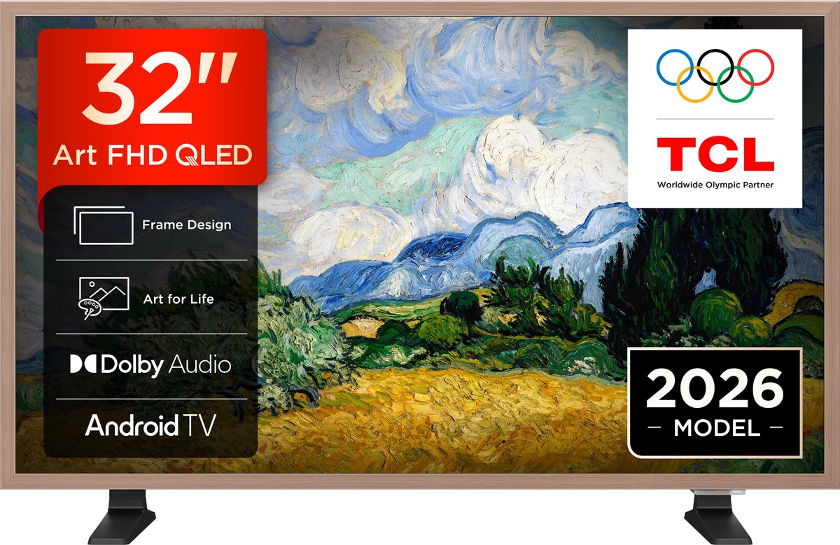 TCL Fladskærms TV 32"" A400 Pro - Full HD QLED Android TV