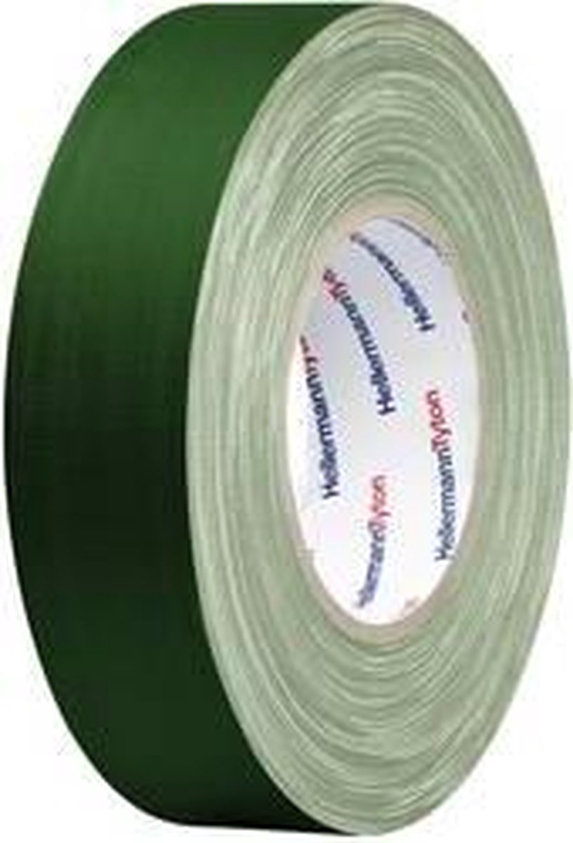 HellermannTyton HTAPE-TEX-GN-19x50 712-00503 Tygtejp HelaTape Tex Grön (L x B) 50 m x 19 mm 1 st